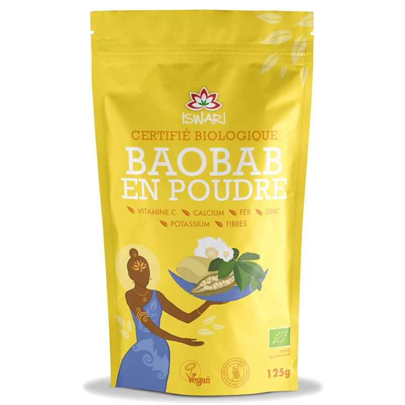 Bio-Baobab-Pulver – 125 g – Iswari