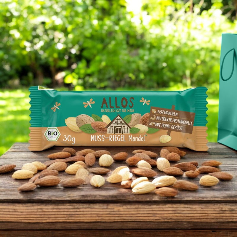Bio-Walnuss-Mandel-Riegel – 30 g – Allos
