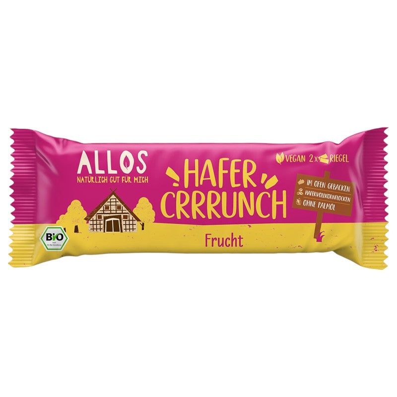 Knuspriger Bio-Frucht-Haferriegel – 50 g – Allos