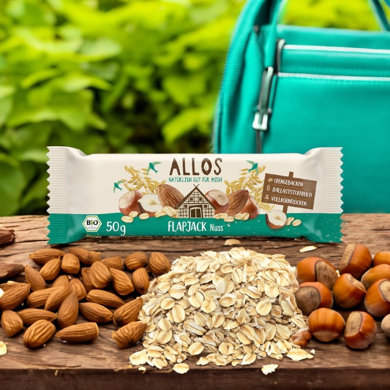 Bio-Müsliriegel mit Hafer und Haselnuss – 50 g – Allos