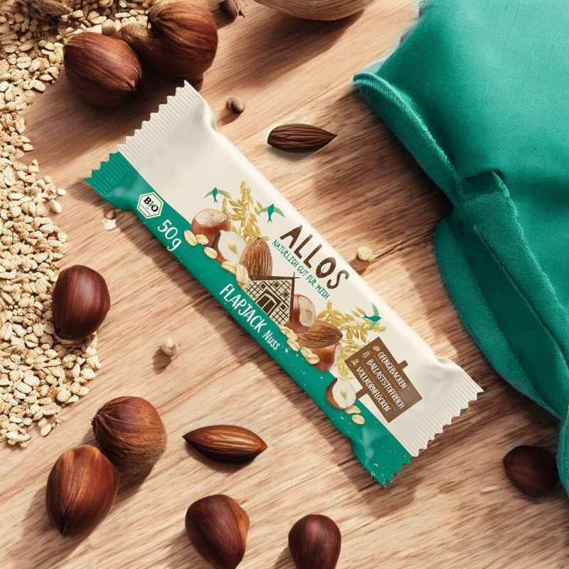 Barre de muesli avoine noisette bio 50 g allos 3