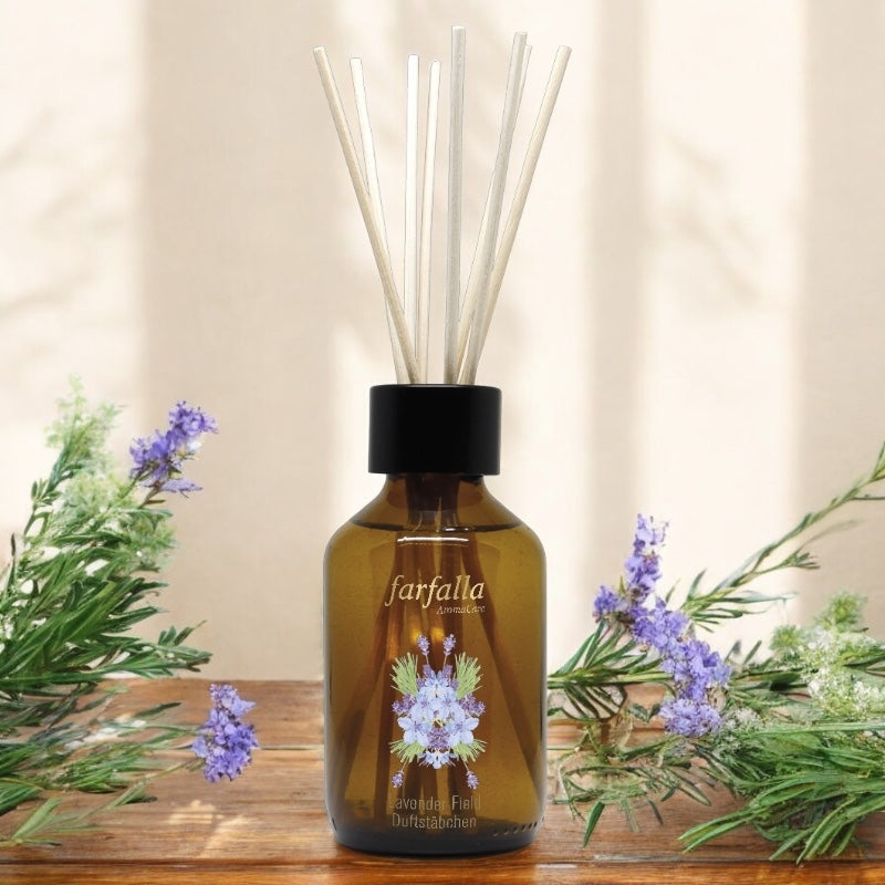 Lavendelfeld Entspannende Duftstäbchen - 150ml - Farfalle