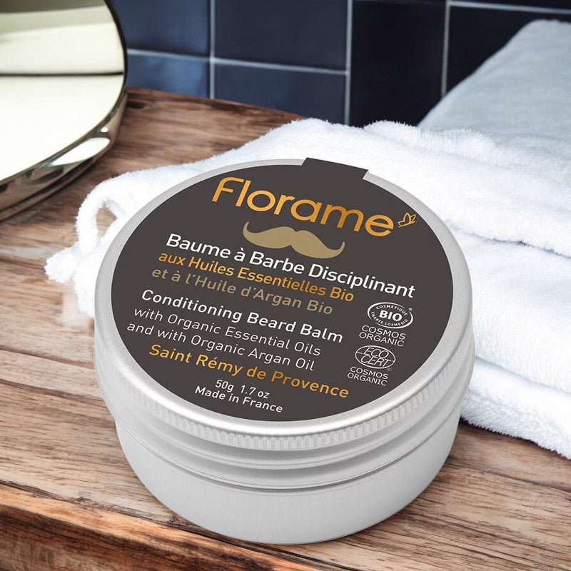 Bio-Bartbalsam aus Zeder und Argan für Männer – 50 g – Florame