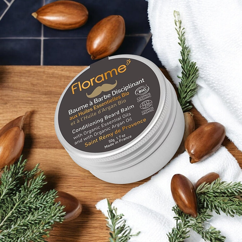 Bio-Bartbalsam aus Zeder und Argan für Männer – 50 g – Florame