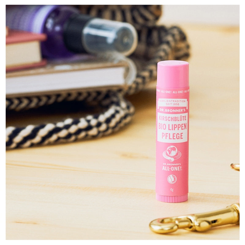 Baume a levres bio fleur de cerisier 4 g dr bronner s 3