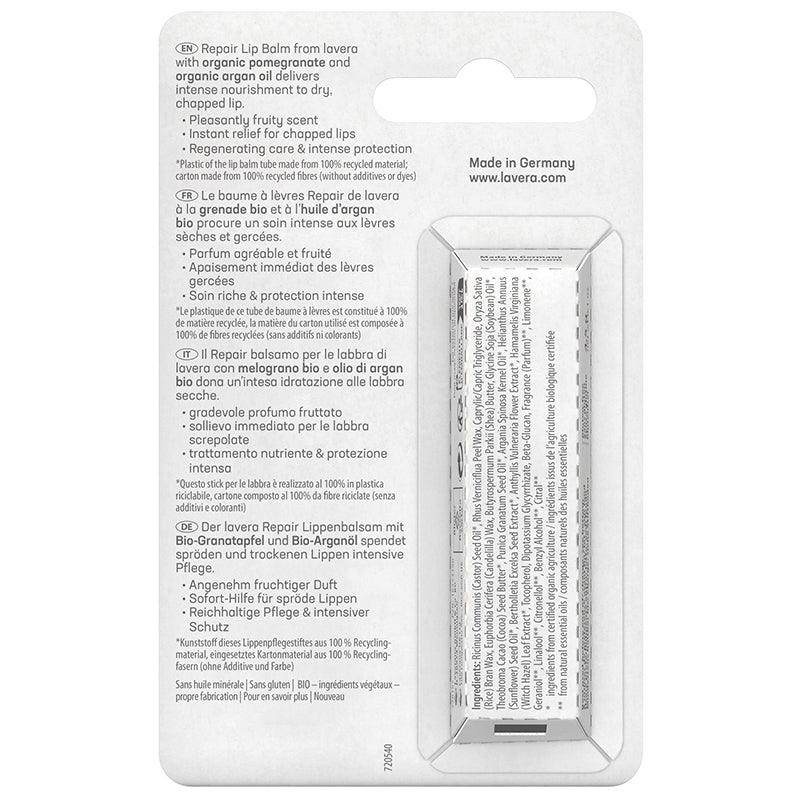 Repair BIO Lippenbalsam mit Granatapfel und Arganöl – 4,5 g – Lavera