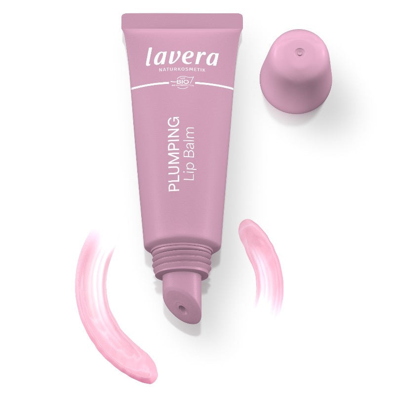 Bio-Lippenbalsam mit Pfingstrosenmotiv für vollere Lippen – 8 ml – Lavera