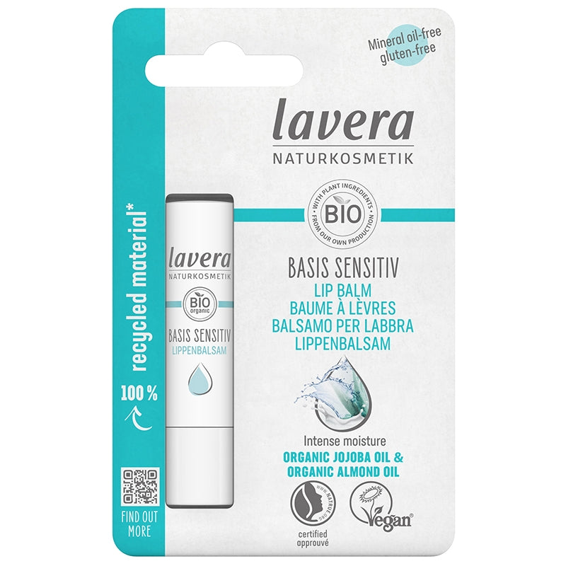 Sensitiver Bio-Lippenbalsam mit Jojoba und Mandel – 4,5 g – Lavera
