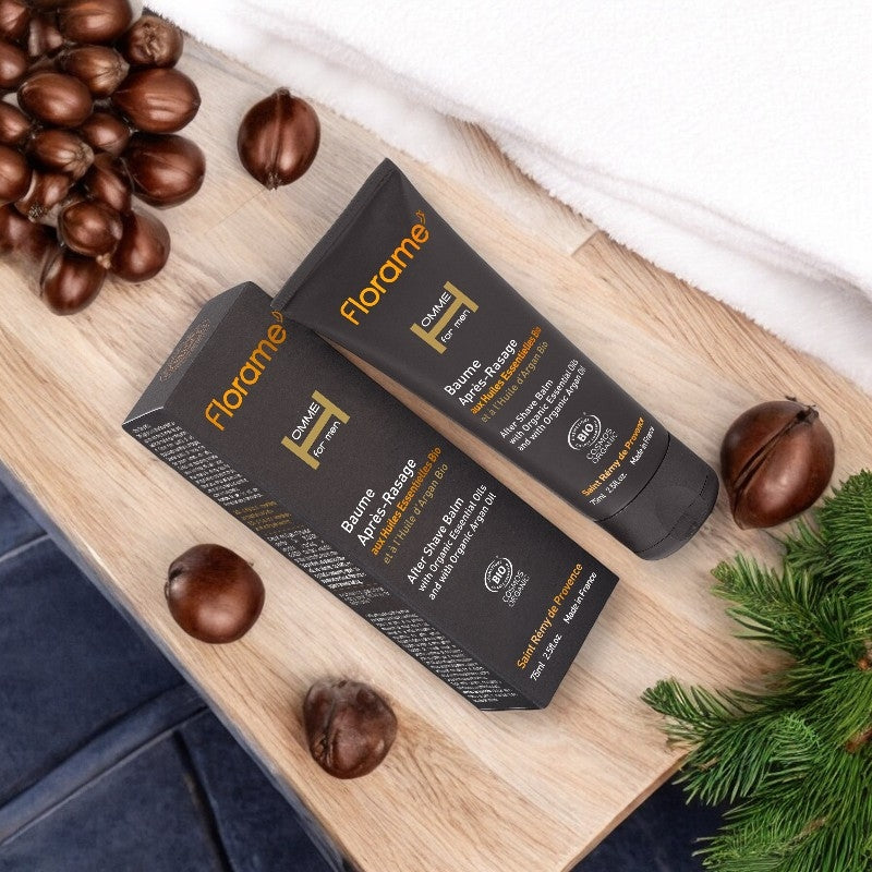 Bio-Aftershave-Balsam aus Zeder und Argan für Männer – 75 ml – Florame