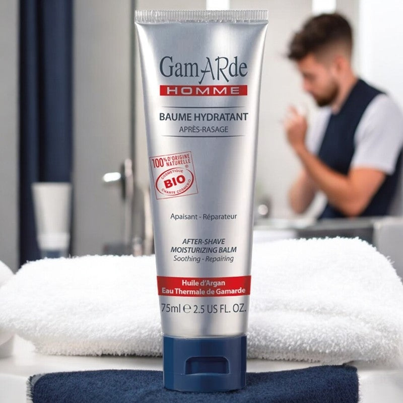 Gamarde Bio-Argan- &amp; Thermalwasser-Aftershave-Balsam für Männer – 75 ml