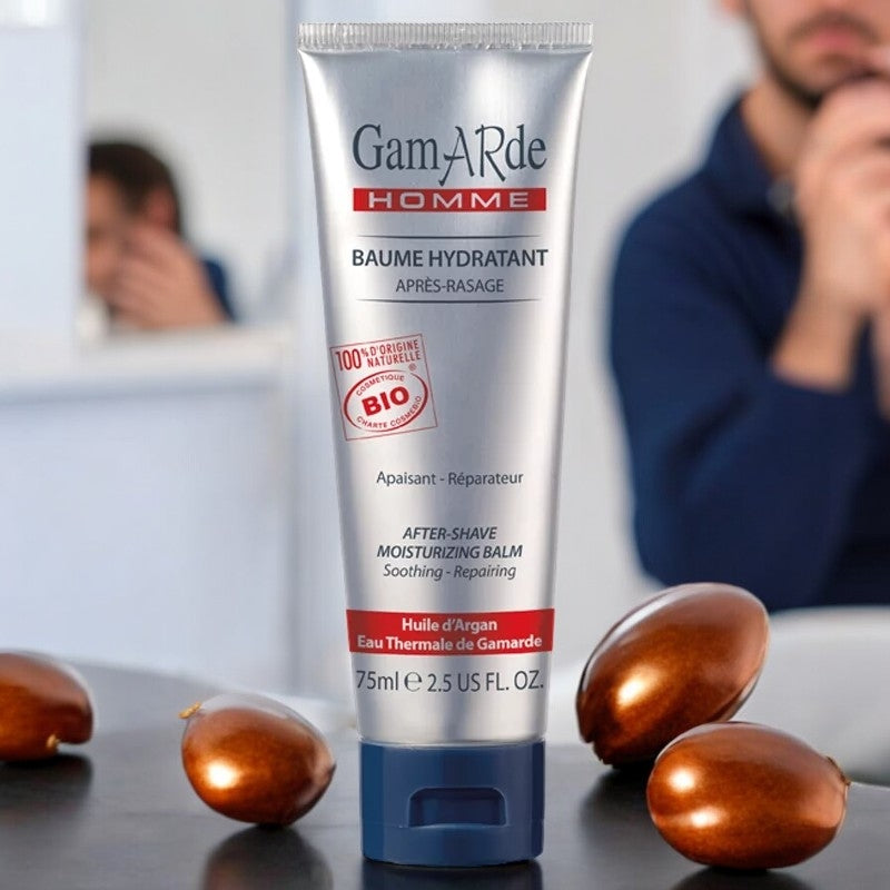 Gamarde Bio-Argan- &amp; Thermalwasser-Aftershave-Balsam für Männer – 75 ml