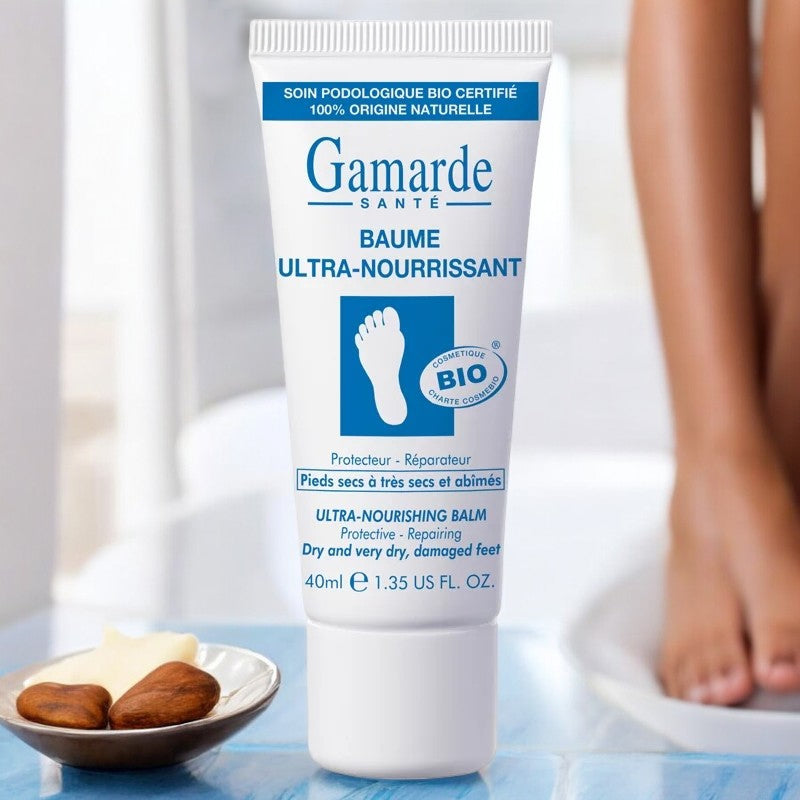 Gamarde Ultra-Nährender Bio-Fußbalsam mit Argan- und Sheabutter – 40 ml