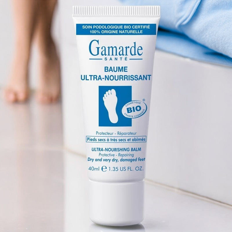 Gamarde Ultra-Nährender Bio-Fußbalsam mit Argan- und Sheabutter – 40 ml