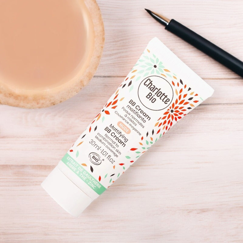 Bio-BB-Creme mit Mattierungseffekt in Nude – 30 ml – Charlotte Bio