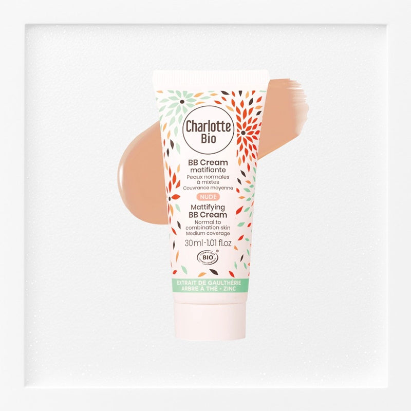 Bio-BB-Creme mit Mattierungseffekt in Nude – 30 ml – Charlotte Bio