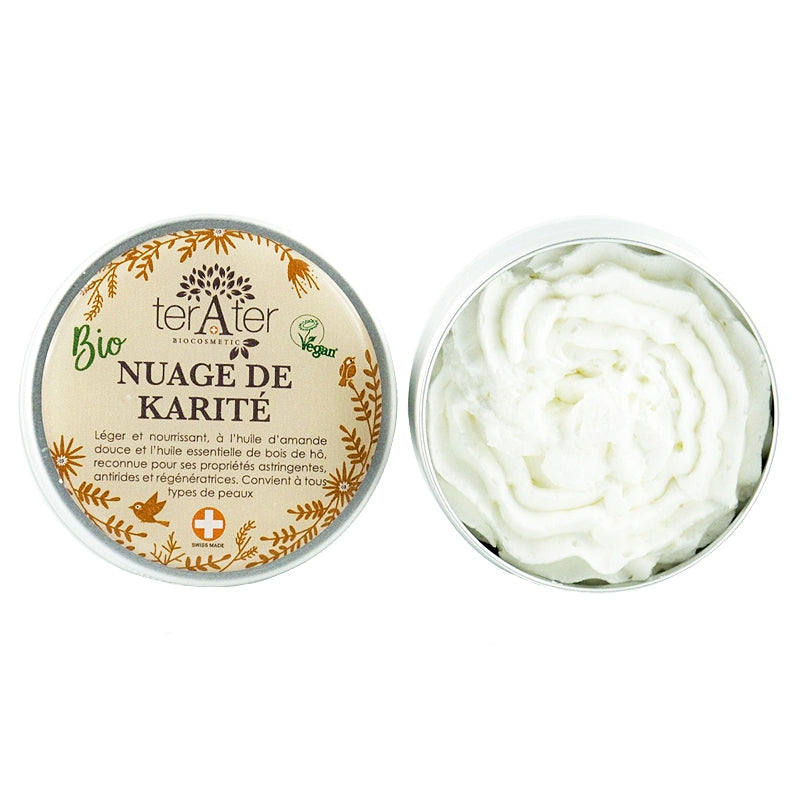 Bio-Sheabutter-Wolke mit süßer Mandel und Ho-Holz – 60 ml – terAter