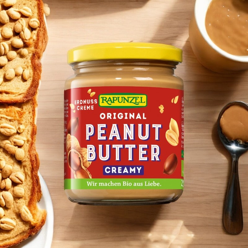 Bio-Erdnussbutter, cremig, 250 g, Rapunzel