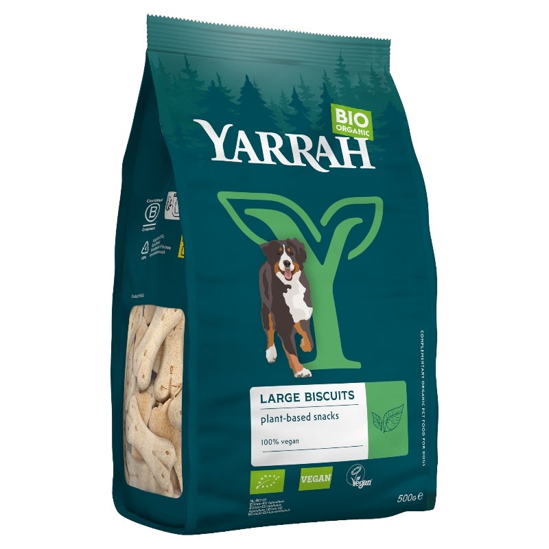 Bio-Hundekekse für große Hunde (vegetarisch und vegan) – 500 g – Yarrah
