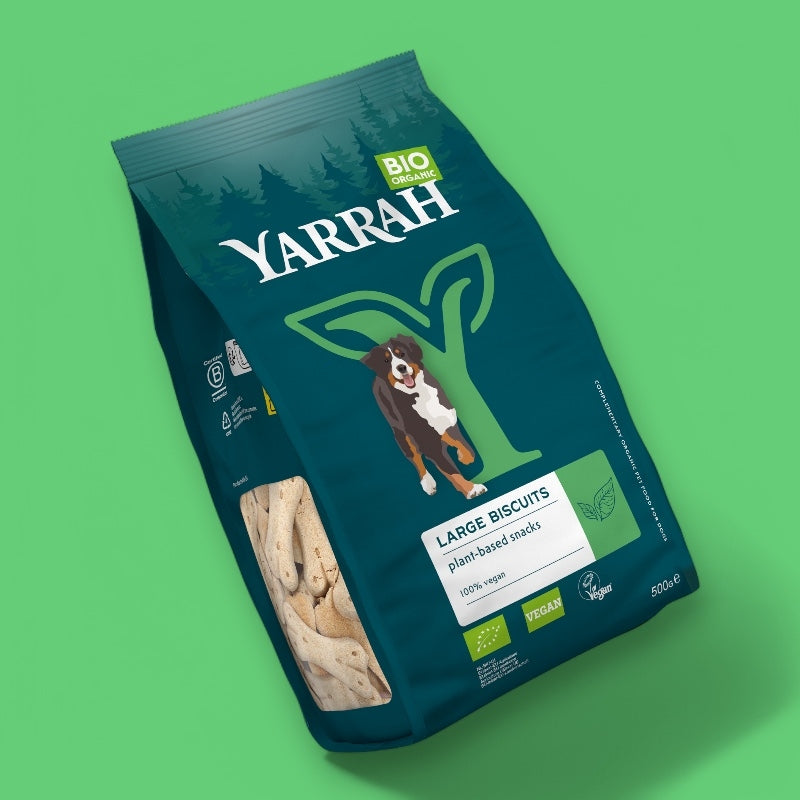 Bio-Hundekekse für große Hunde (vegetarisch und vegan) – 500 g – Yarrah