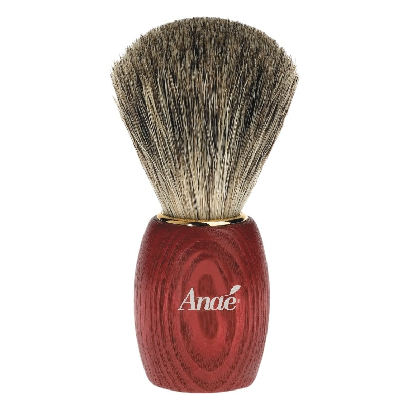 Blaireau en frêne teinté et blaireau véritable - Anaé