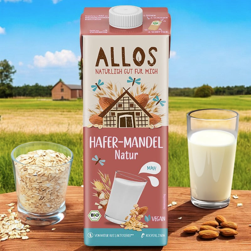 Bio-Hafer-Mandel-Drink – 1 l – Allos