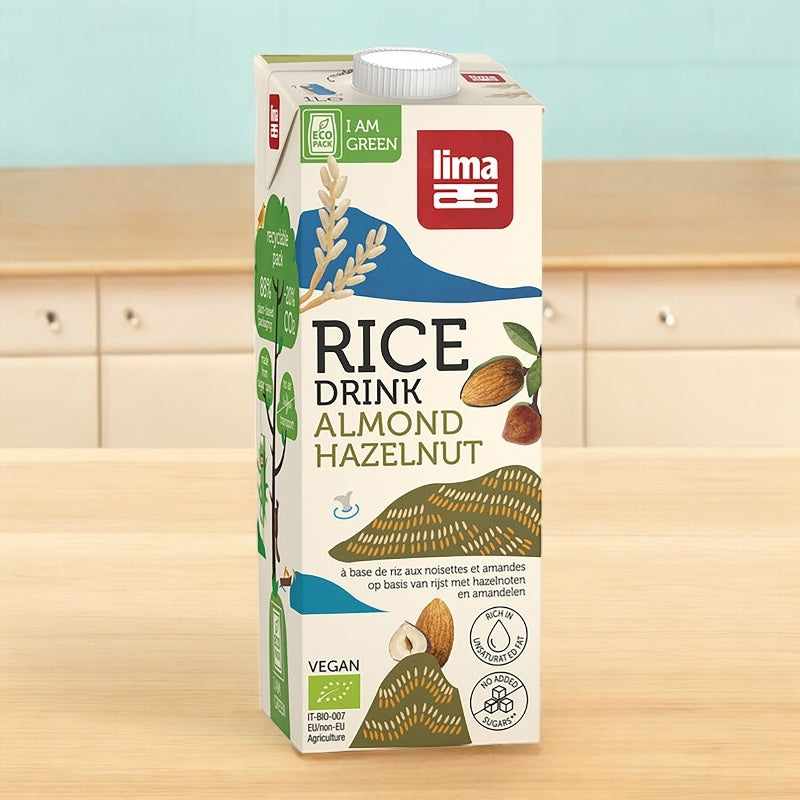 Bio-Reisgetränk mit Haselnüssen und Mandeln - 1L - Lima