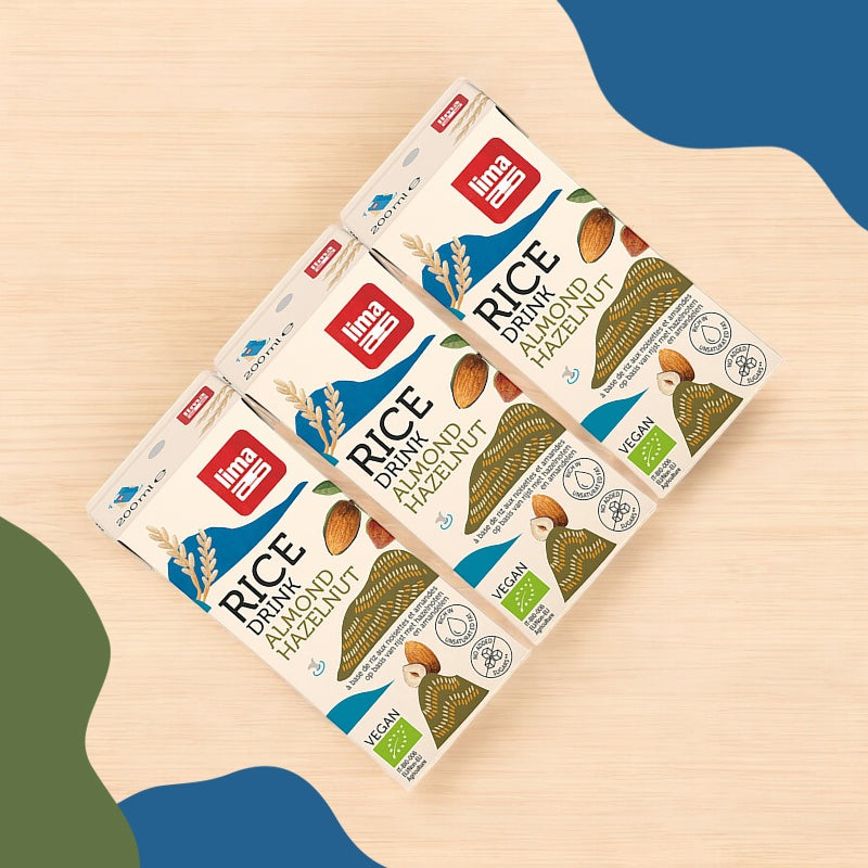 Boisson au riz avec noisettes amandes bio 3x200 ml lima 3