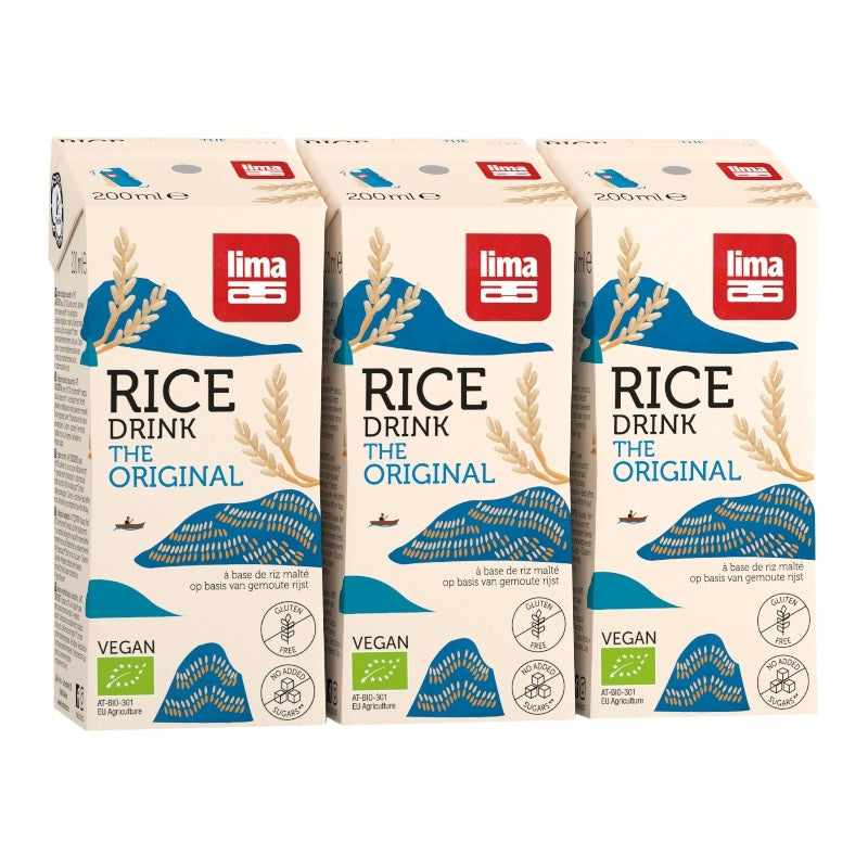 Bio-Reisgetränk Original – 3 x 200 ml – Lima