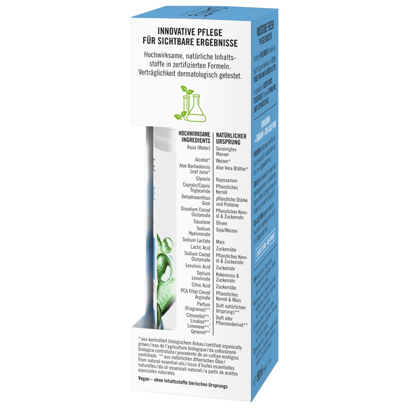 Booster hydratation Moisture Fresh BIO acide hyaluronique & aloe - 50ml Sante