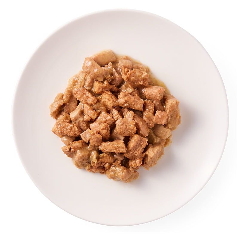 Bio-Hühnchen- und Rindfleisch-Katzenfutter in Soße – 100 g – Yarrah