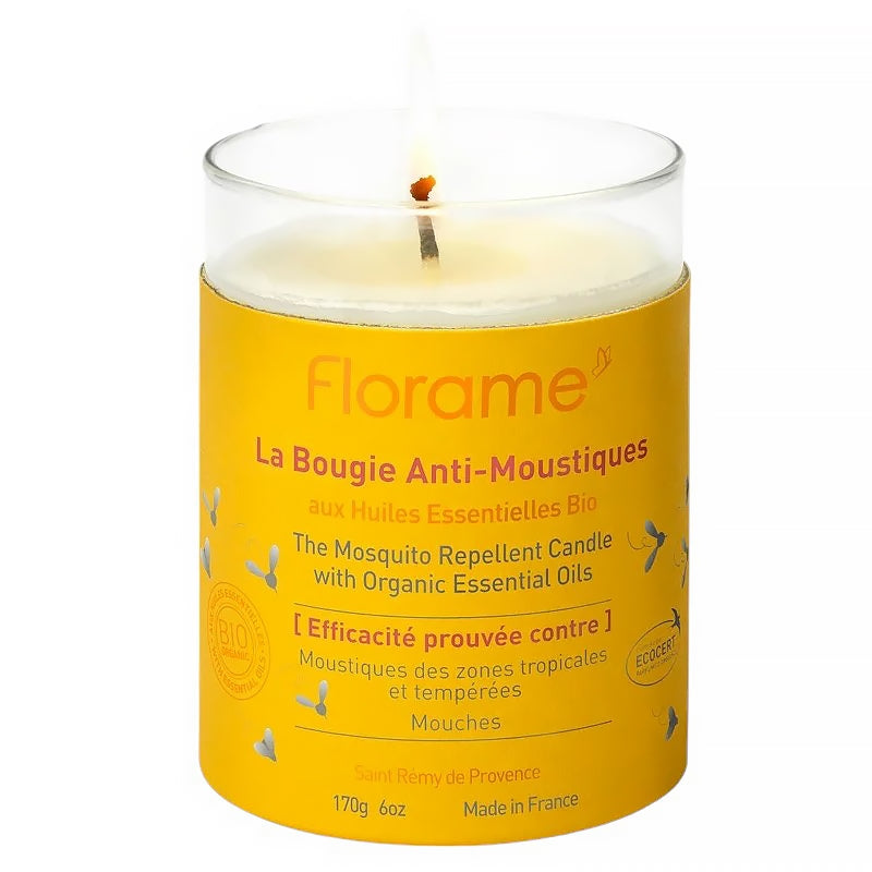 Bougie anti moustiques BIO huiles essentielles - 170g - Florame