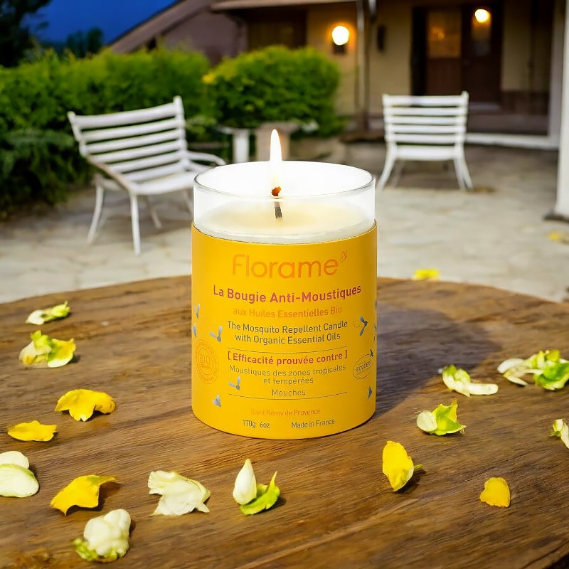 Bougie anti moustiques BIO huiles essentielles - 170g - Florame
