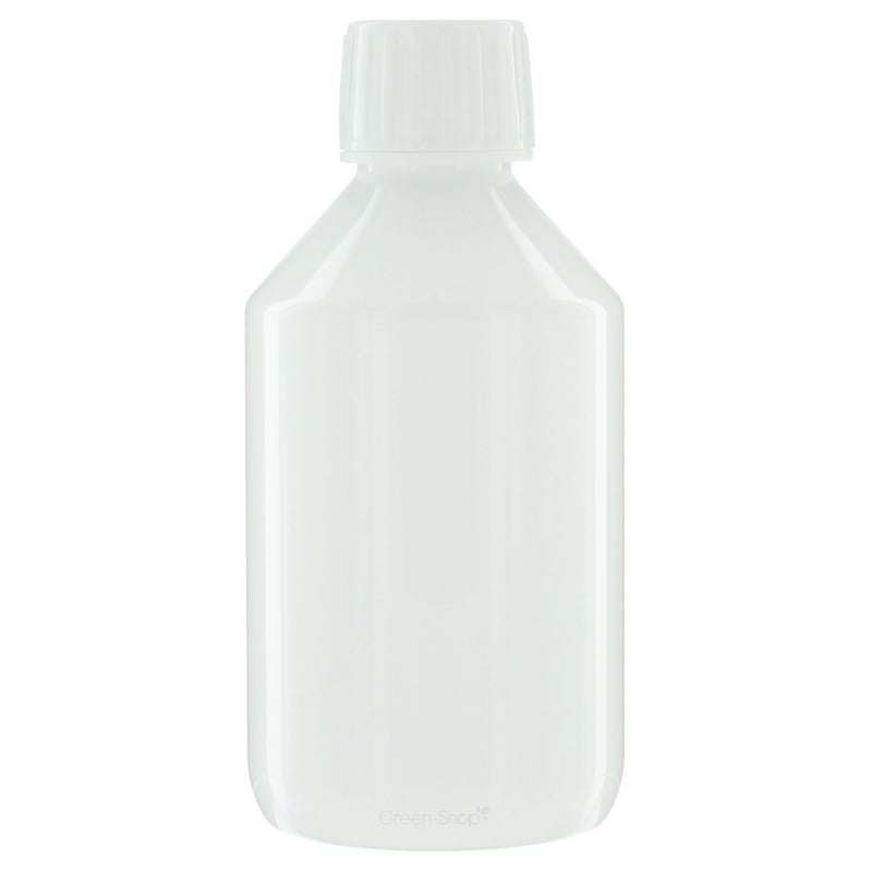 250-ml-Flasche aus weißem Kunststoff mit Schraubverschluss – Aromadis