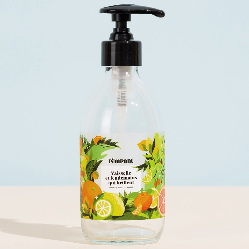 Spülmittelflasche mit Zitrusduft (leer) - 250 ml - Pimpant