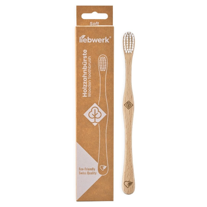 Brosse à dents en bois "arbre feuillu" Soft Nylon - Liebwerk