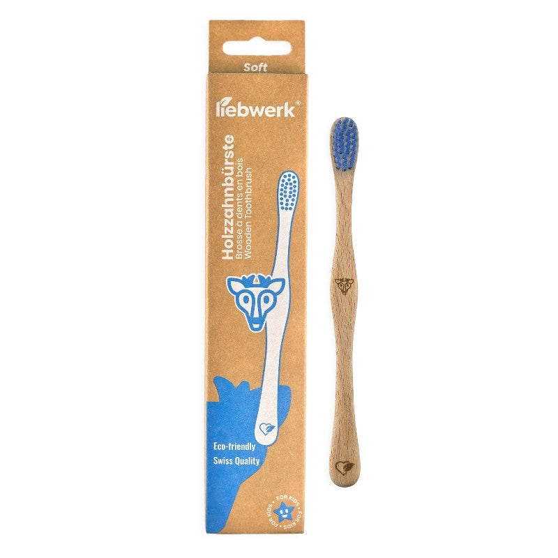 Brosse à dents en bois enfant "cerf" Soft - Liebwerk