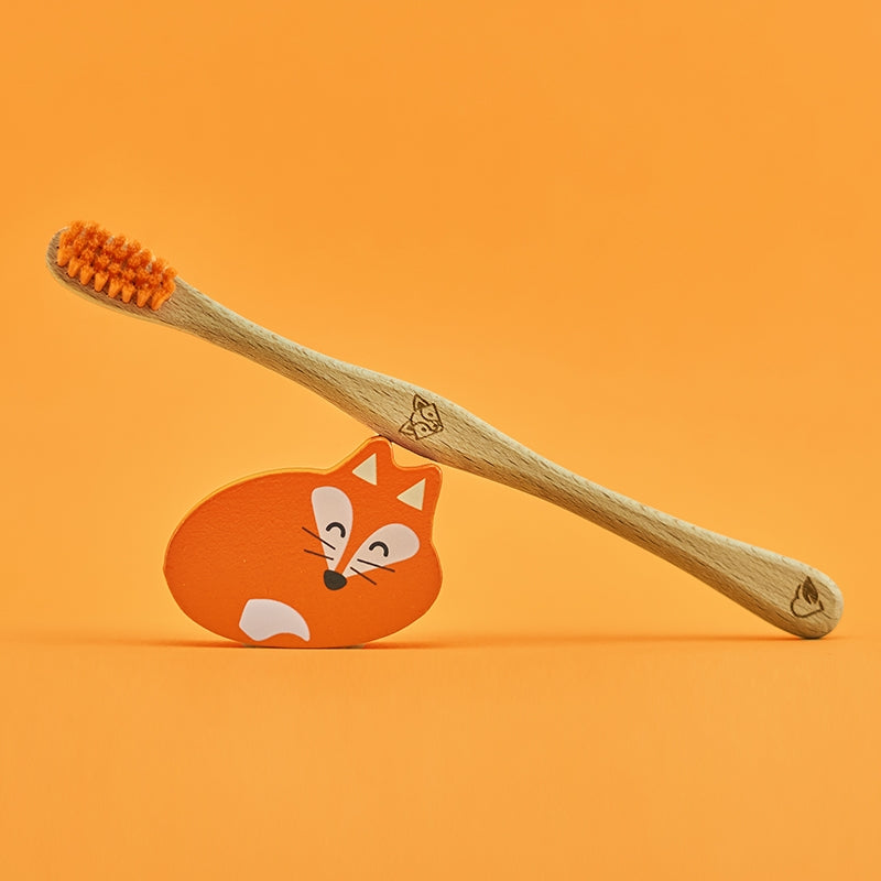 Brosse à dents en bois enfant "renard" Soft - Liebwerk