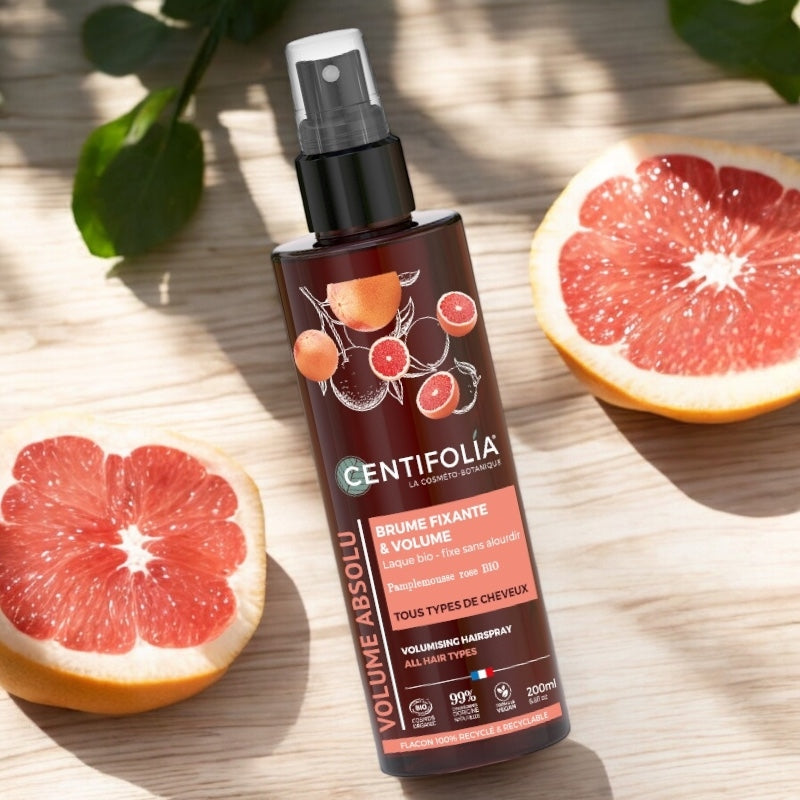 Brume fixante & volume BIO pamplemousse rose - 200ml - Centifolia