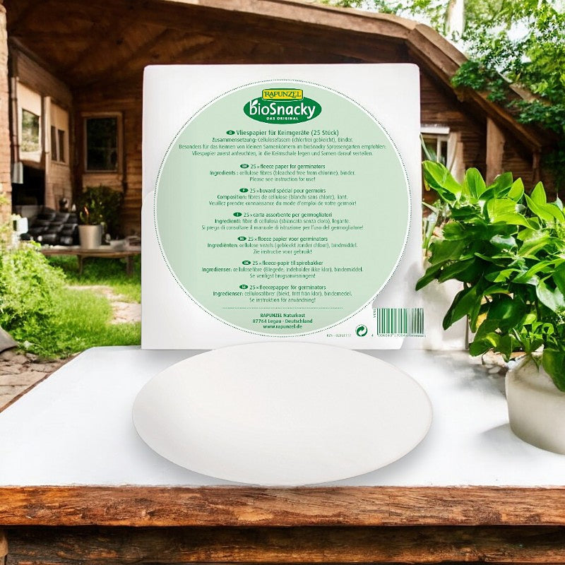 Buvard spécial pour germoirs - 25 pièces - Rapunzel bioSnacky