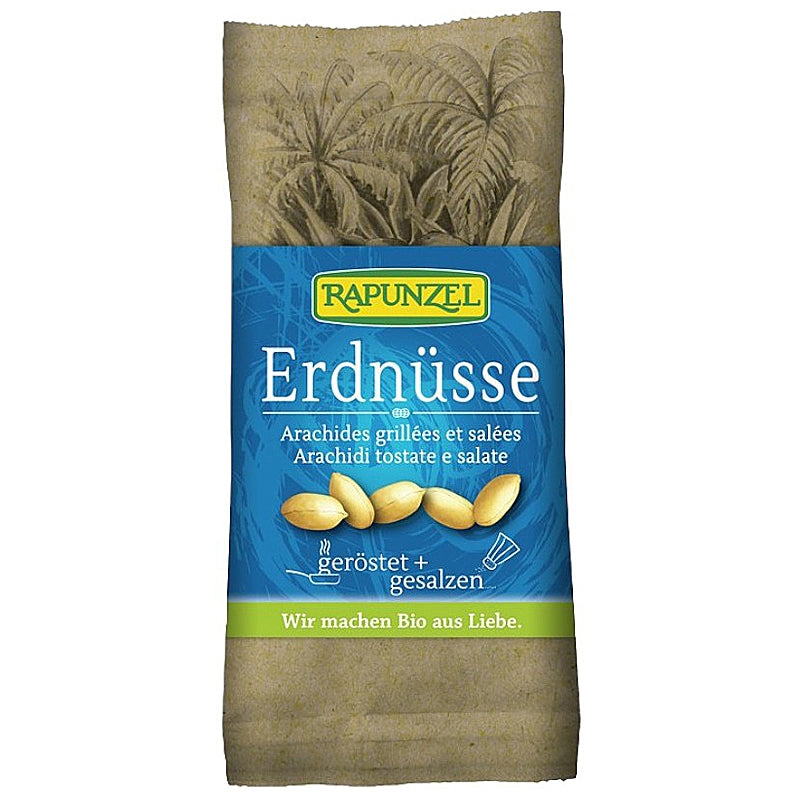 Cacahuètes grillées & salées BIO - 75g - Rapunzel