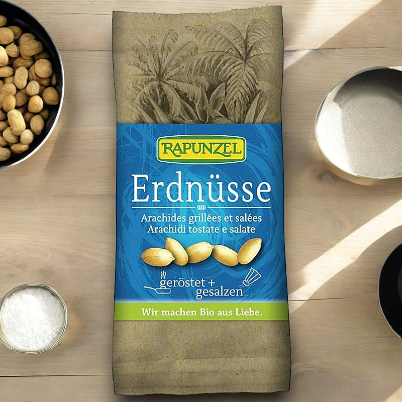 Cacahuètes grillées & salées BIO - 75g - Rapunzel