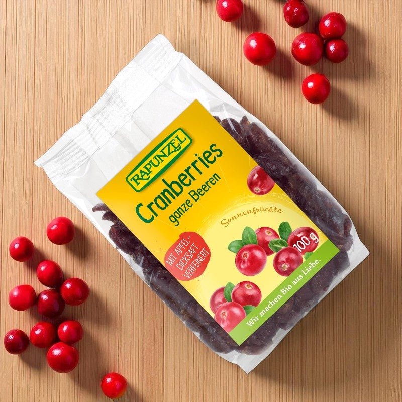 Canneberges séchées BIO - 100g - Rapunzel