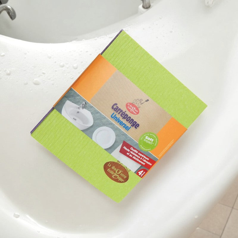 Schwammkissen aus Zellulose und Baumwolle – 4 Stück – Die umweltfreundliche Drogerie