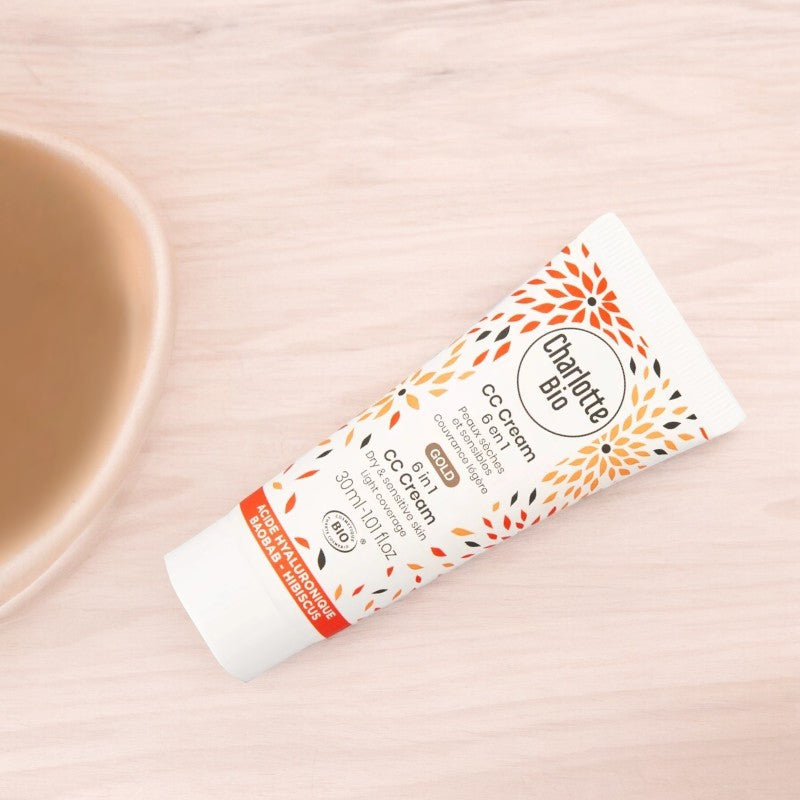 CC cream 6 en 1 gold BIO - 30ml - Charlotte Bio