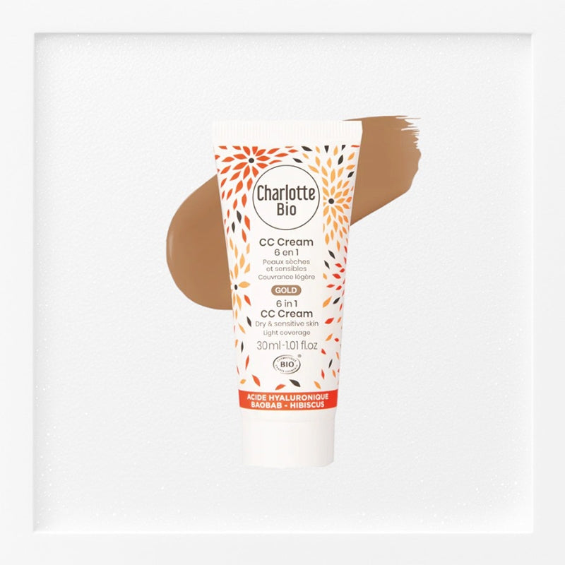 CC Cream 6 in 1 Gold BIO - 30 ml - Charlotte Bio