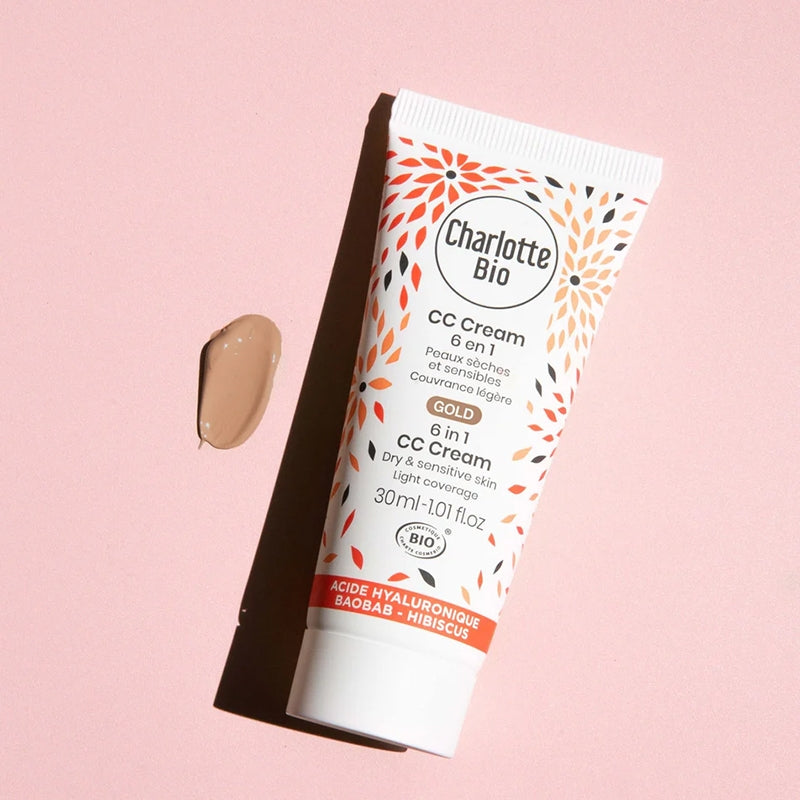 CC Cream 6 in 1 Gold BIO - 30 ml - Charlotte Bio