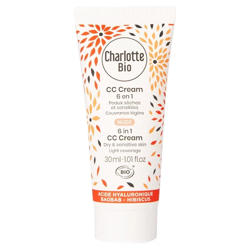 CC cream 6 en 1 nude BIO - 30ml - Charlotte Bio