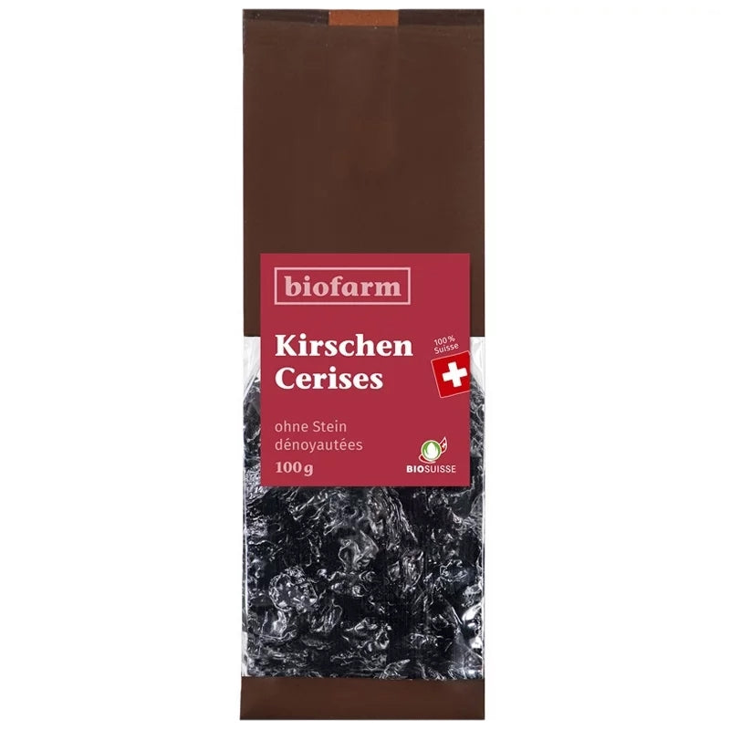 Bio-Kirschen (entsteint) aus der Schweiz – 100 g – Biofarm
