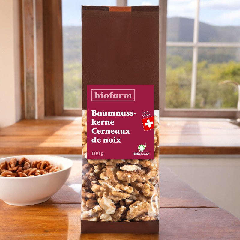 Bio-Schweizer Walnusskerne – 100 g – Biofarm
