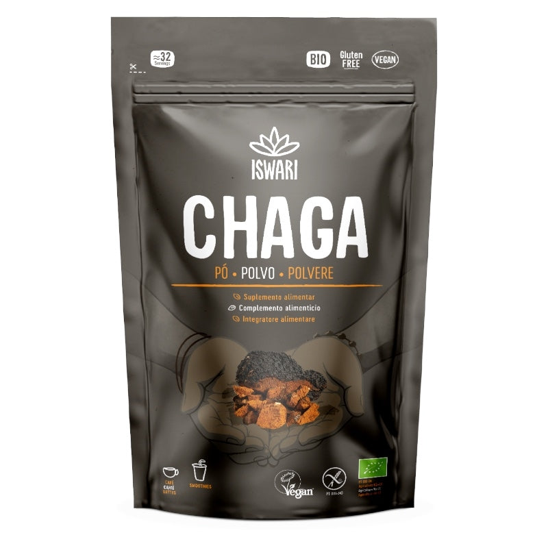Bio-Chaga-Pulver – 100 g – Iswari